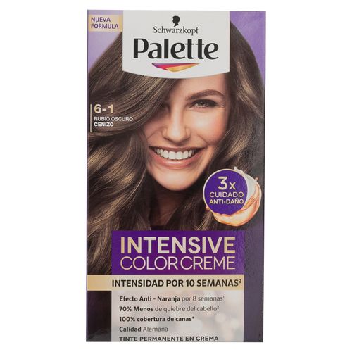 Tinte Palette Cc 6 1 Rubio Oscuro Cenizo -50ml