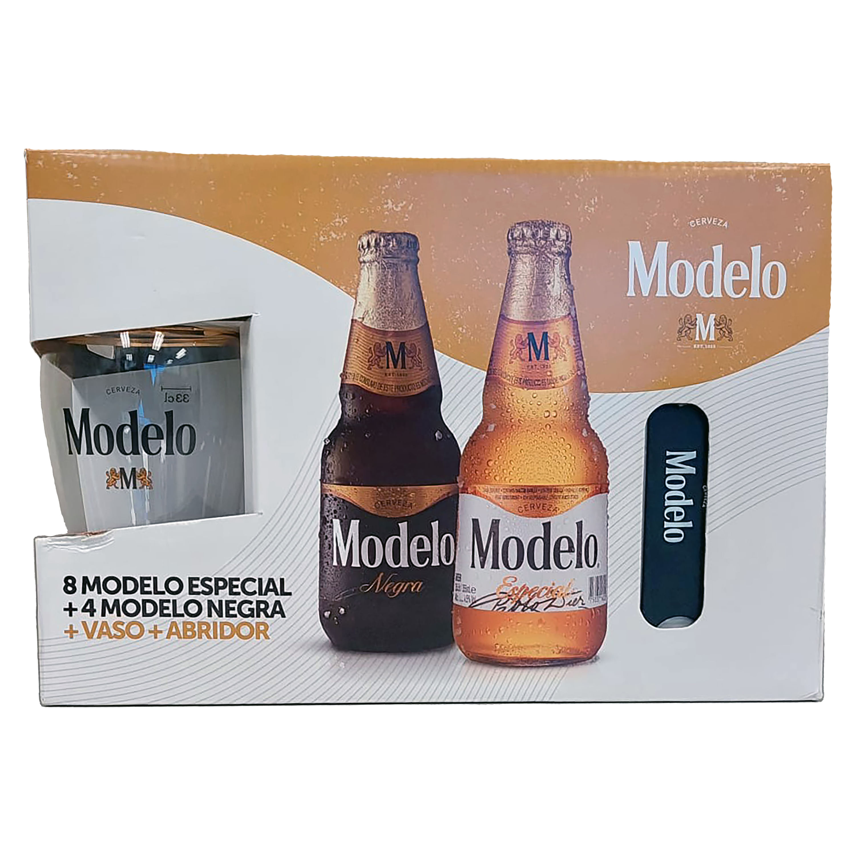 Comprar 12 Pack Cerveza Modelo Mas Vaso y Abridor -355ml | Walmart Costa  Rica