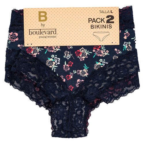2Pk Bikini  Algodn Enc S Xl B By Bouleva