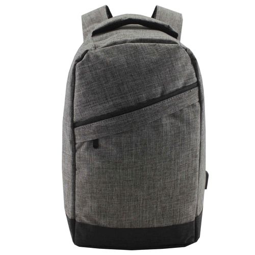 Mochila Juvenil Sib Compartimiento Interno Para Laptop Color Gris