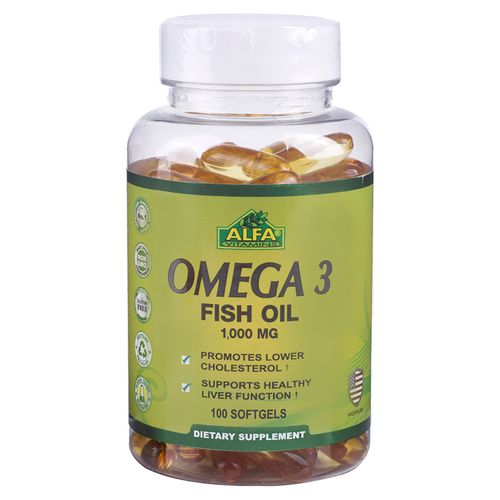 Omega 3 Alfa Vitamins frasco 100 cápsulas - Precio indicado por frasco