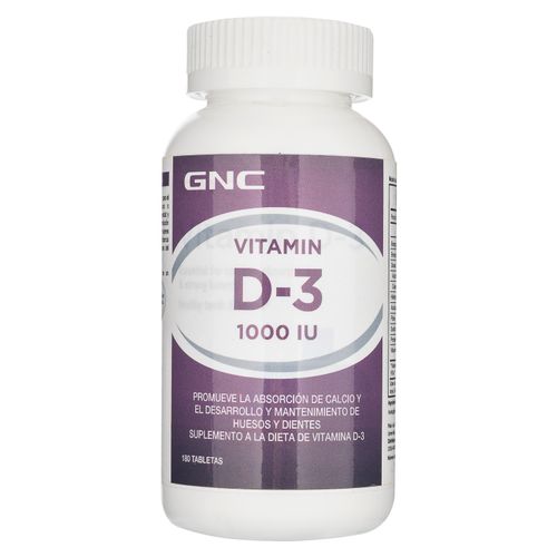 Gnc Vitamina D3 180 Tabletas