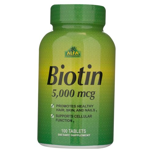 Alfa Vitamins Biotin 5000Mcg 100Tabs