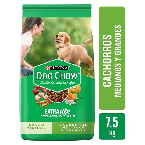 Alimento Perro Cachorro Purina Dog Chow Medianos y Grandes -7.5kg