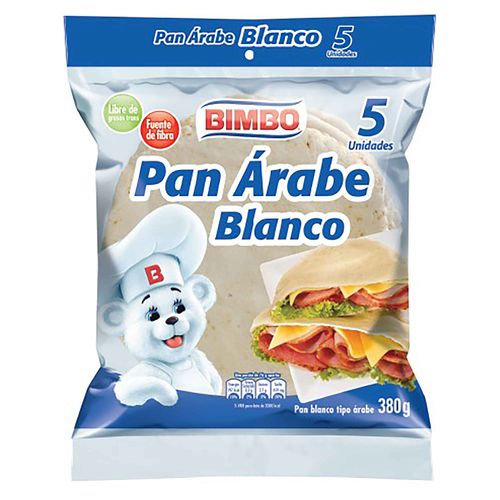 Pan Árabe Blanco Bimbo -380Gr