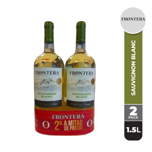 2 Pack Vino Frontera Sauvignon Blanco -1.5Lt