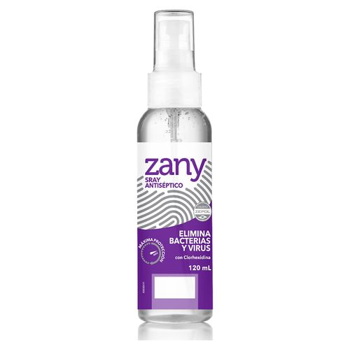 Zany spray antiséptico gluconat clorhexi -120 ml