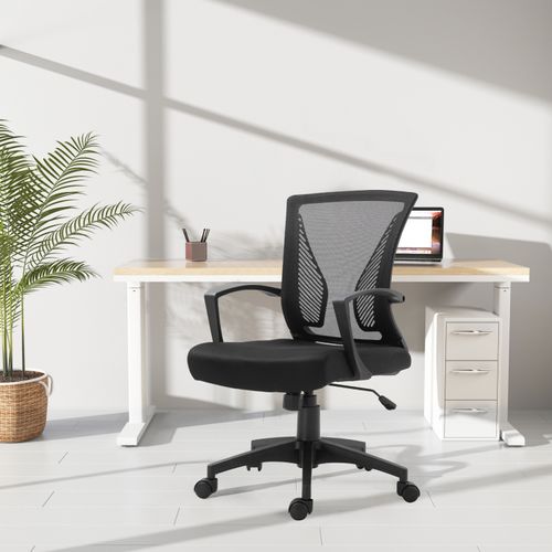 Silla Secretarial Mainstays, Altura Ajustable, 58x 63x 110-120Cm