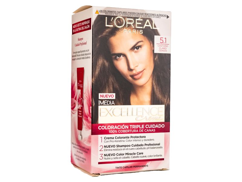 Tintura-Permanente-Excellence-Creme-L-Oreal-Paris-Casta-o-Claro-Cenizo-5-1-2-24586