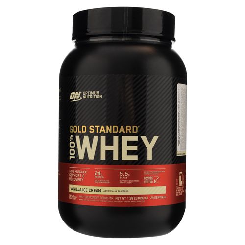 Proteína On Gold 100% whey sabor helado de vainilla - 907 g
