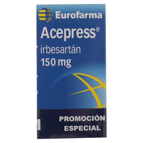 Acepress 150 mg caja 14 comprimidos - Precio indicado por caja