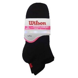 3 Pack Tin Wilson Niña Negro Gde Sin Felpa B7009