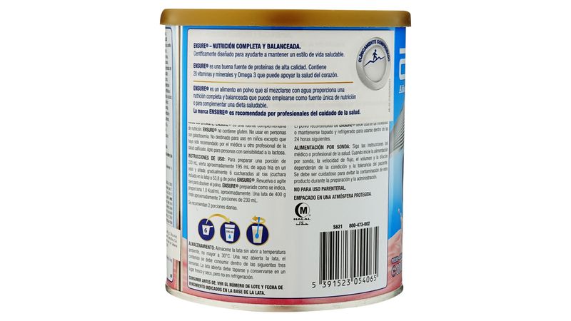 Comprar Fórmula Nutricional Ensure® Sabor Fresa - 400g