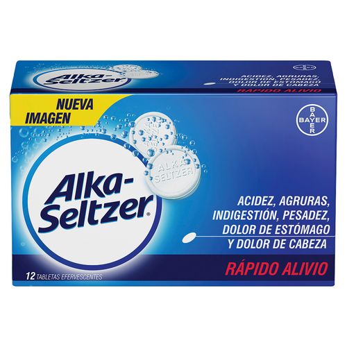 Alka Seltzer Efervescente, Caja 12 Tabletas
