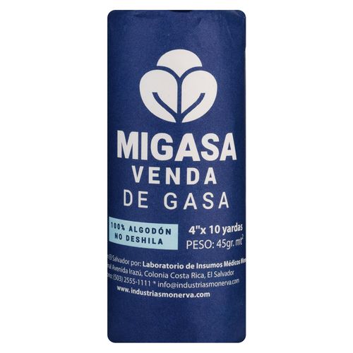 Venda de gasa Migasa 4"x 10 yardas