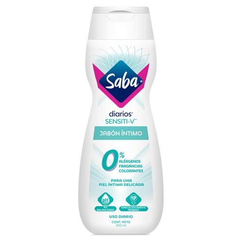 Jabón Intimo Saba Sensiti-V -200 ml