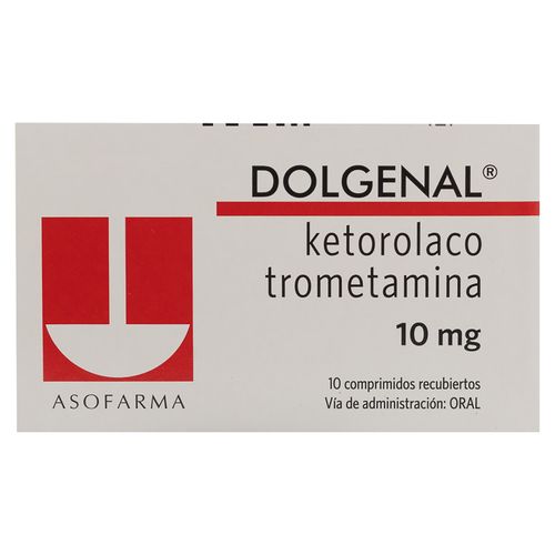 Dolgenal Asofarma 10 mg caja 10 comprimidos - Precio indicado por caja