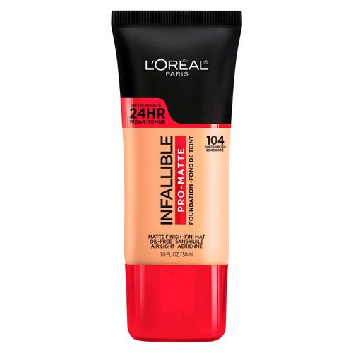 Base L'Oréal Paris Infalible Pro Matte Golden Beige 104 -30ml