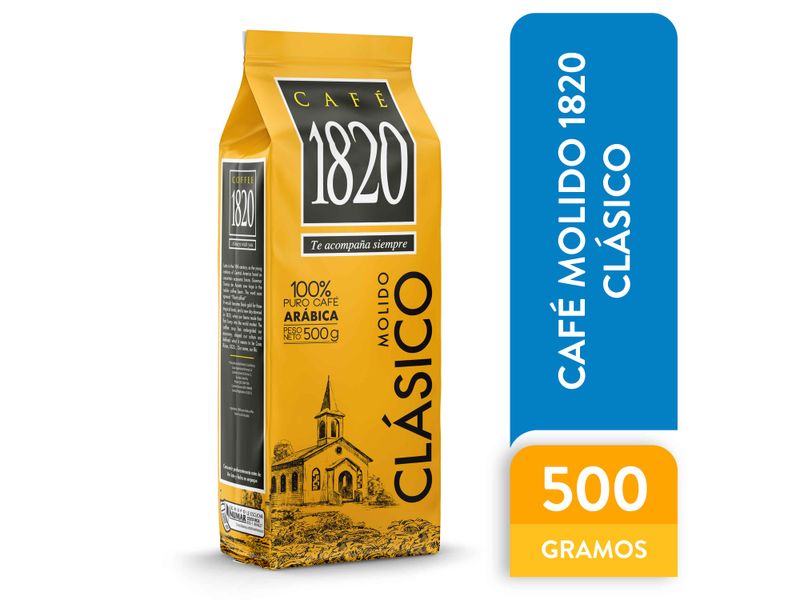 Caf-100-Puro-Arabica-Marca-1820-Molido-Cl-sico-Tueste-Oscuro-500gr-1-31832