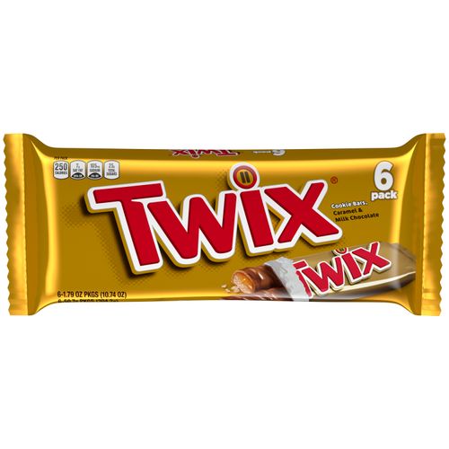 Chocolate Twix con relleno de caramelo 6 pack - 304.2 g