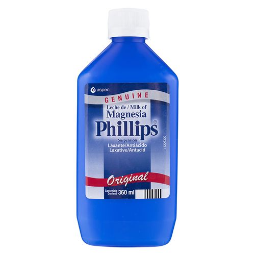 Leche De Magnesia Phillips, Sabor Original -360 ml