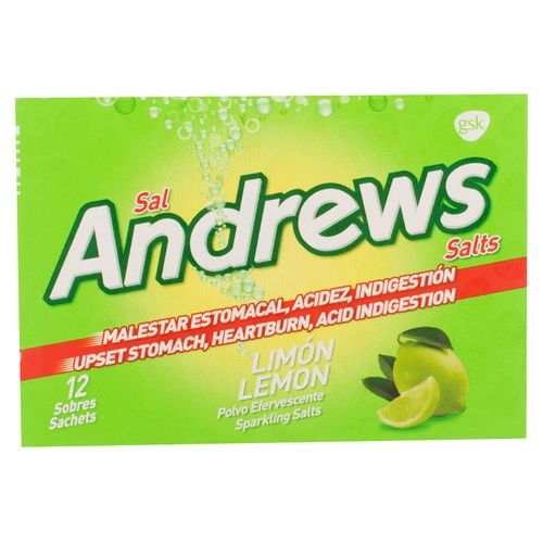 Sal Andrews sabor limón caja 12 sobres - Precio indicado por caja