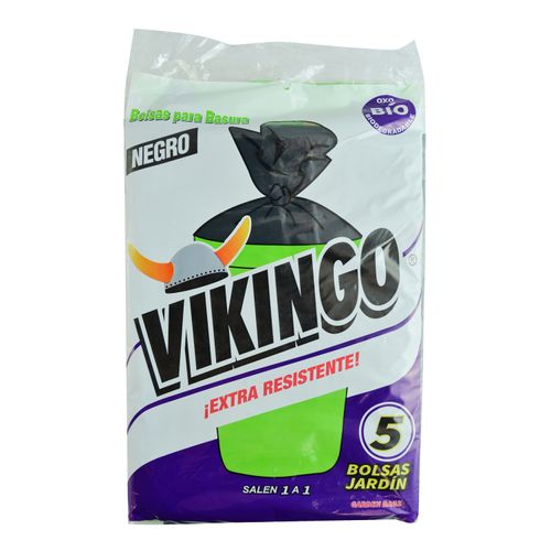 Bolsa Basura Vikingo Negra Jardín 5 unidades