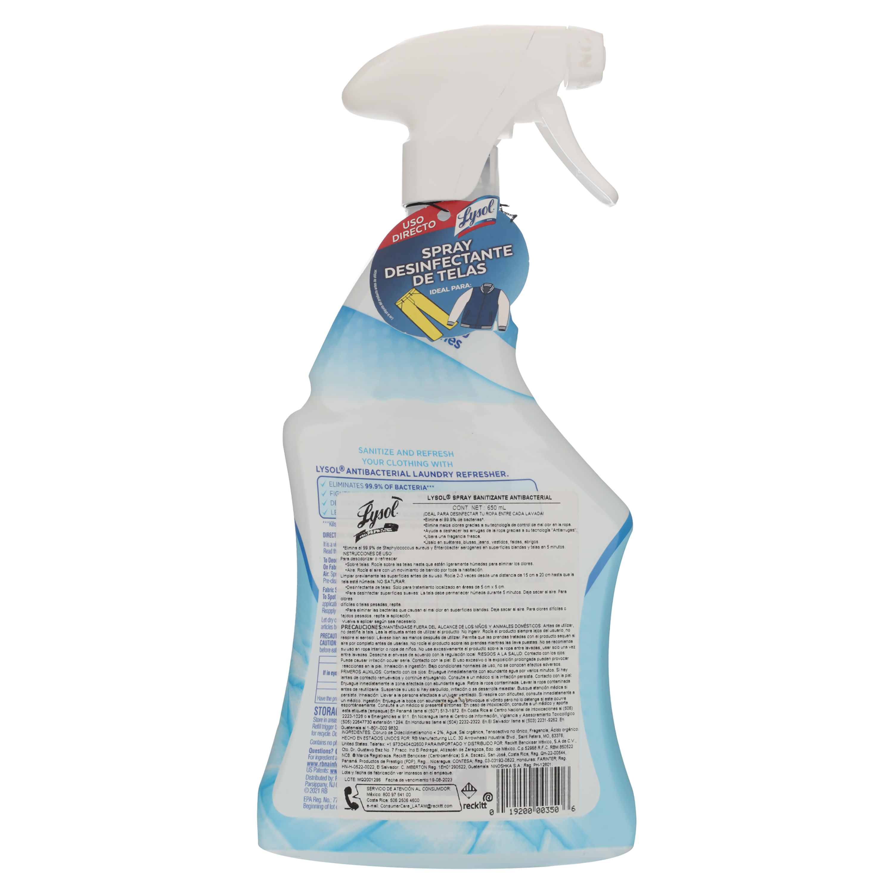 Desinfectante de Superficies en Spray Lysol 650ml