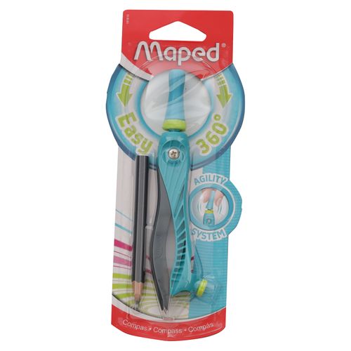 Compas Maped Plast Kidz 360 Con Lápiz Blis