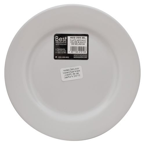 Plato Best Melamine Mediano Básico