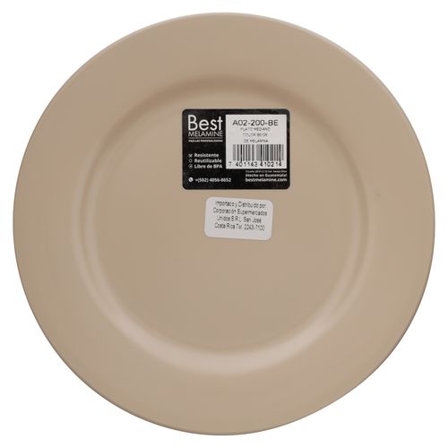 Plato Best Melamine Mediano Básico