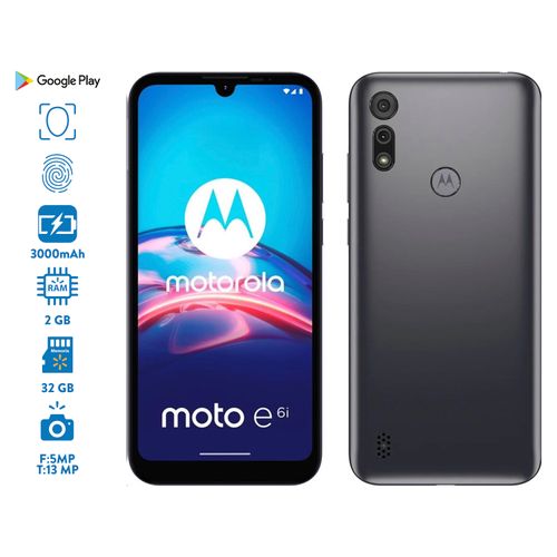 Celular Motorola E6I Gris