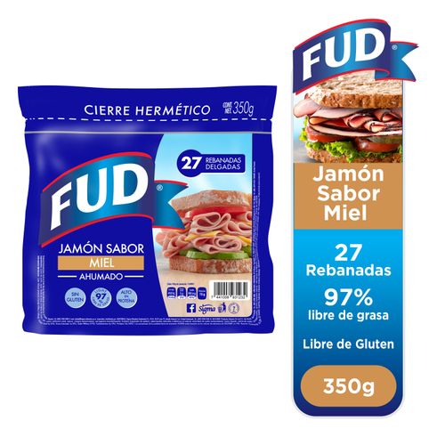 Jamón Ahumado Fud, Sabor Miel - 350g