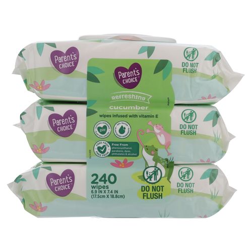 Toallas Húmedas Parent's Choice Baby Wipes Shea Butter 240 unidades