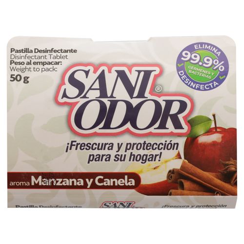 Pastilla Sani Odor Para Baño Manzana Canela -50gr