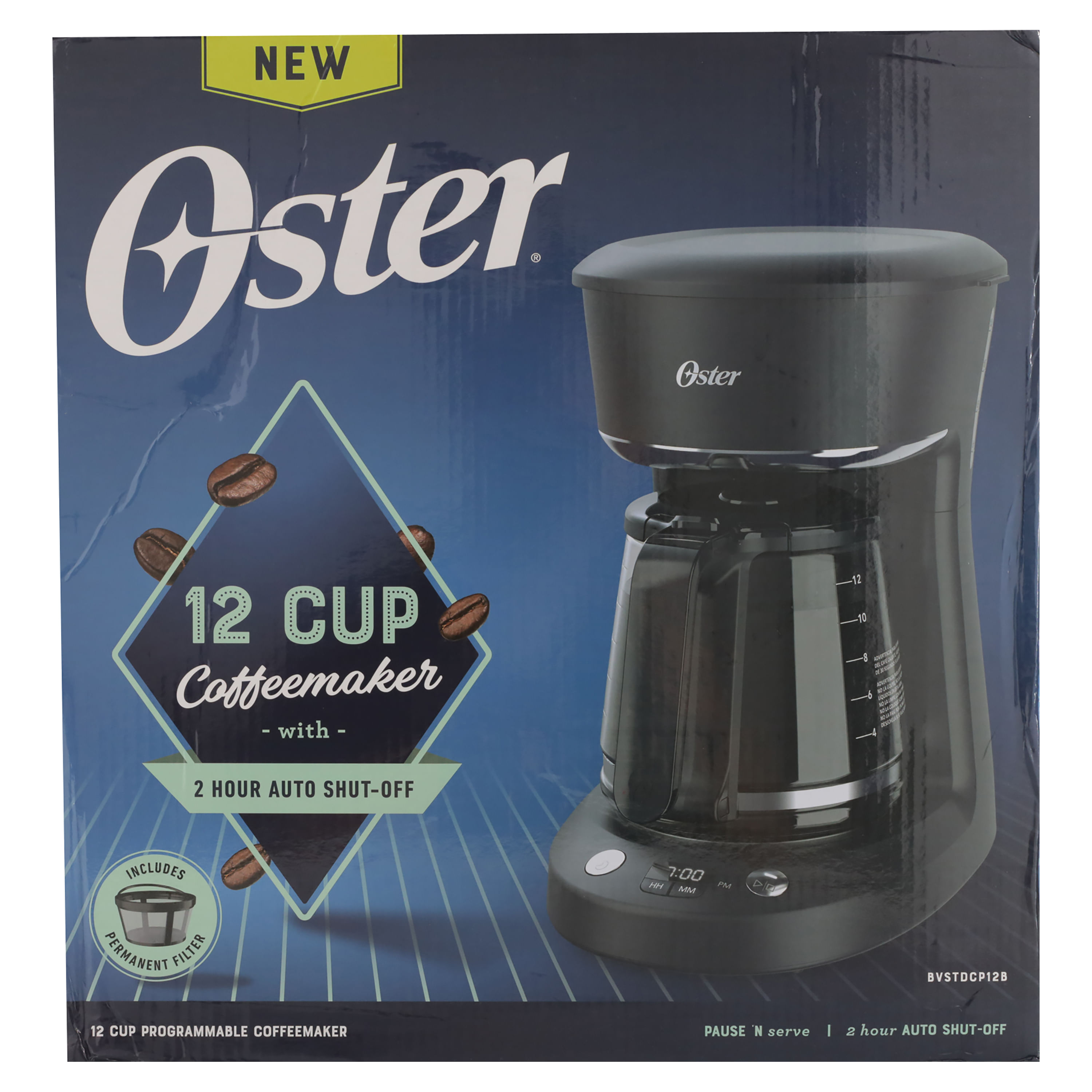 Cafetera Eléctrica De 12 Tazas Oster BVSTDCP12 - Jumbo