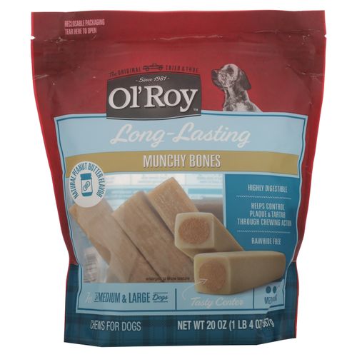 Snack Ol Roy Munchy Bone Peanut But 7 unidades