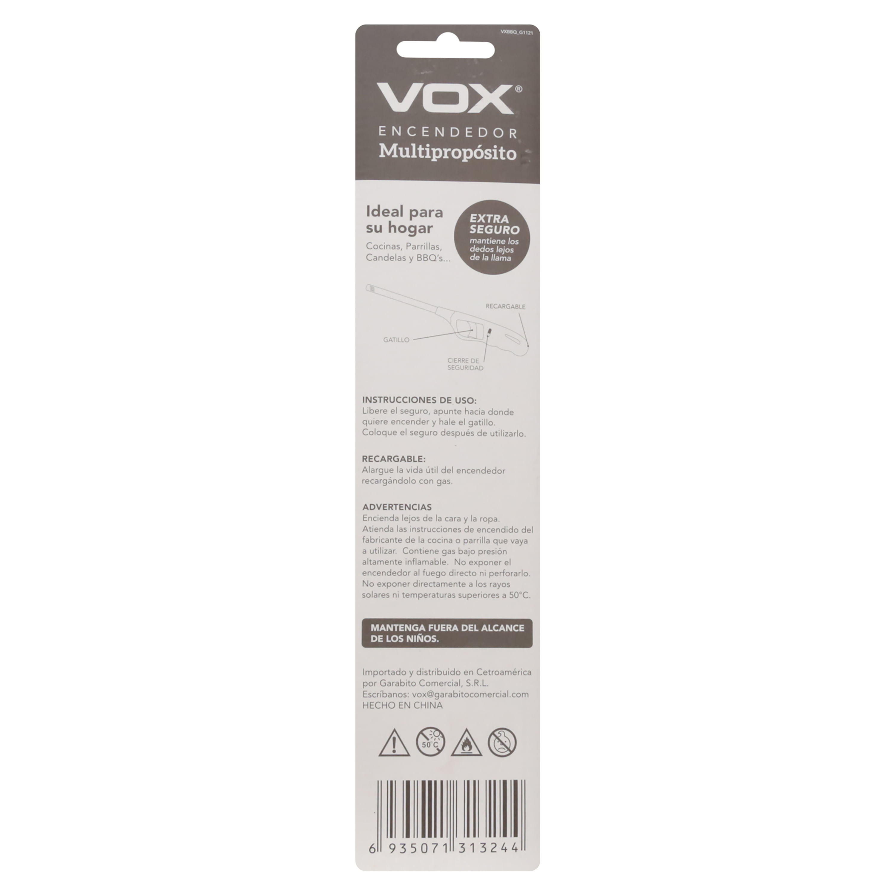 Comprar Encendedor Vox para BBQ,multipropósito,recargable | Walmart Costa  Rica - Maxi Palí | Compra en línea