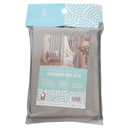 Cortina Jacquard Riel Fijo