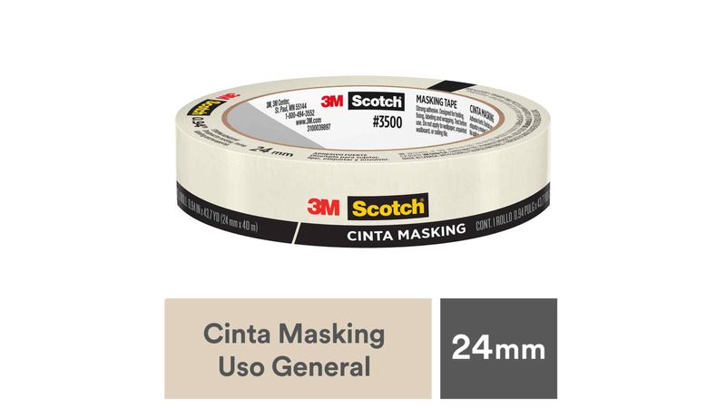 Comprar Scotch® Cinta Masking Uso General 3500, 24mm x 40 m - 1 rollo |  Walmart Costa Rica