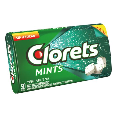 Mentas Clorets Menta Verde - 9 g