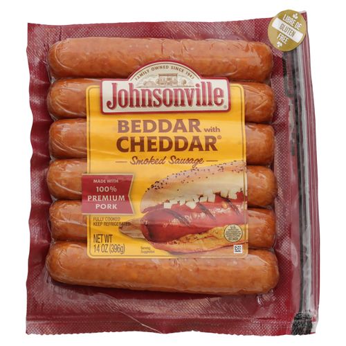 Salchicha Johnsonville con queso cheddar - 396 g