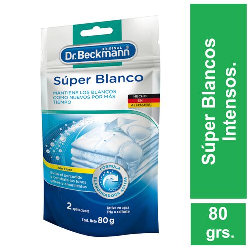 Blanqueador Dr Beckmann Super Blanco Intensos En Polvo 80gr