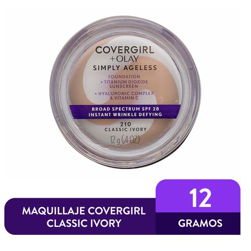 Maquillaje Cover Girl Simply Ageless Found Cl Ivory