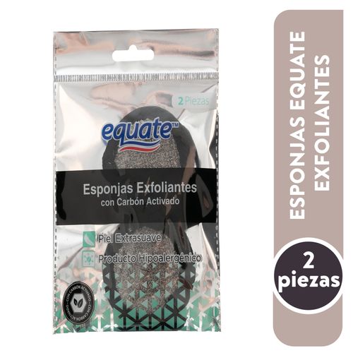 Esponja Equate Facial Carbón Activado