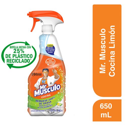 Desengrasante Mr. Musculo® Para Cocina  limón Atomizador  - 650ml