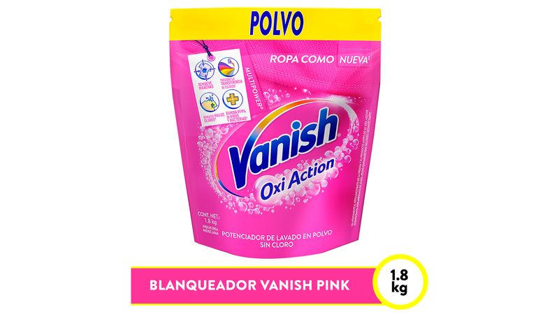 Quitamanchas Para Ropa Vanish® En Polvo Sin Cloro 1.8 Kg