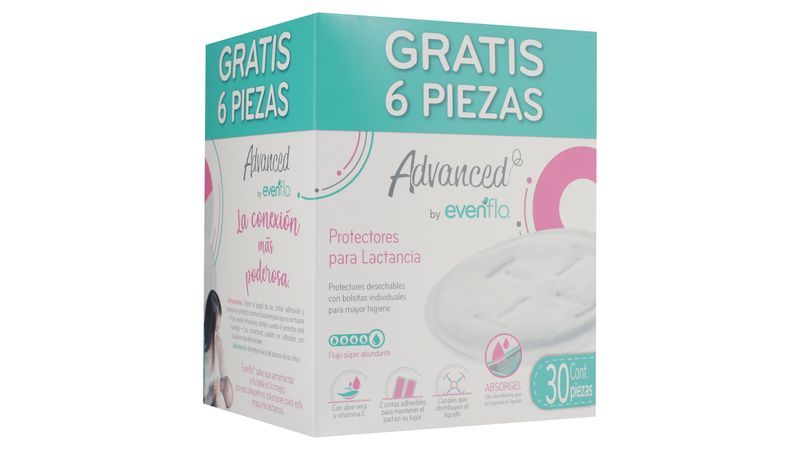 Protectores Evenflo Para Lactancia Con Absogel -24 Unidades