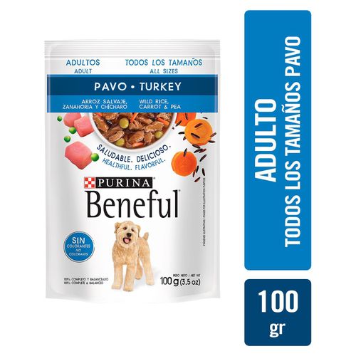 Alimento Húmedo Perro Adulto Purina Beneful Pavo -100g