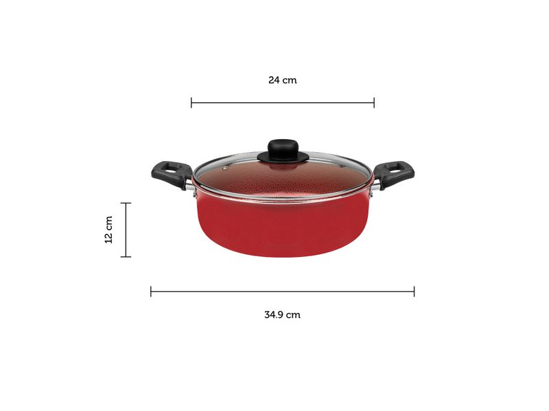 Cacerola-Marca-Ekco-Classic-Rojo-Con-Antiadherente-Geothermic-24cm-4-81578